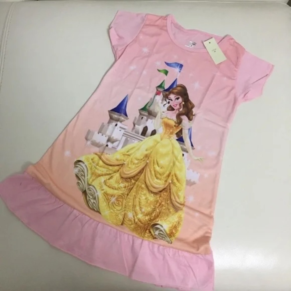 Belle Princess Pink Dress Gown